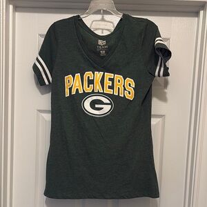 NFL Team Green Bay Packers Women's Green T-Shirt